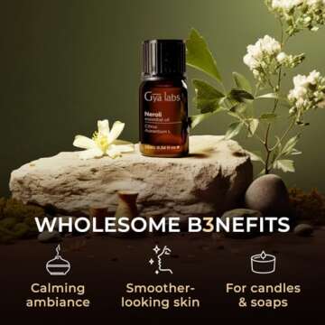 Pure Neroli Essential Oil for Skin & Aromatherapy - Gya Labs