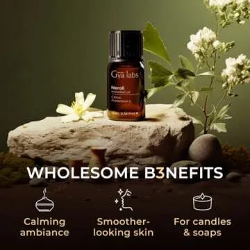 Pure Neroli Essential Oil for Skin & Aromatherapy - Gya Labs