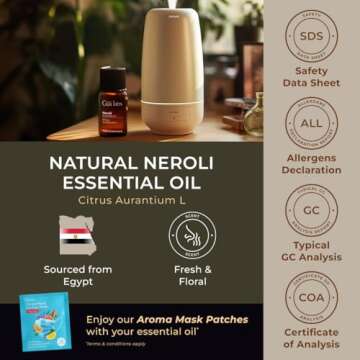 Pure Neroli Essential Oil for Skin & Aromatherapy - Gya Labs