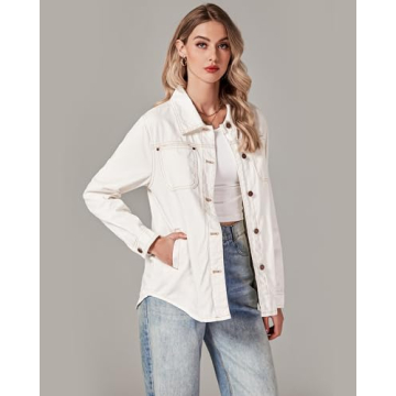 Luvamia Women's Casual Denim Jacket - Spring Style