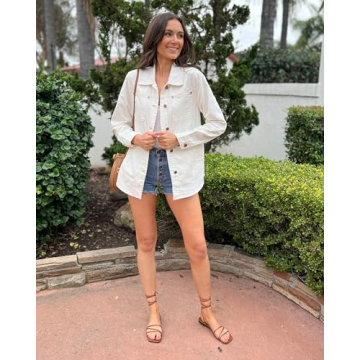 Luvamia Women's Casual Denim Jacket - Spring Style