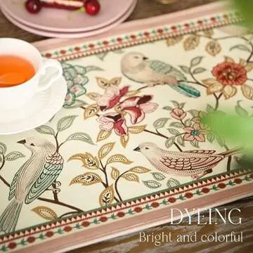 Patdrea Elegant Velvet Table Runner for Home Dining Décor