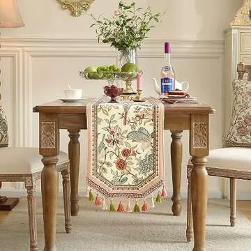 Patdrea Elegant Velvet Table Runner for Home Dining Décor