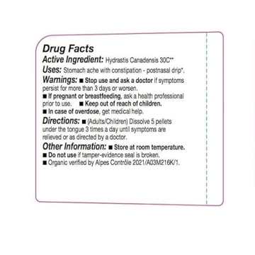 OLLOIS Hydrastis Canadensis Organic Homeopathic Remedy