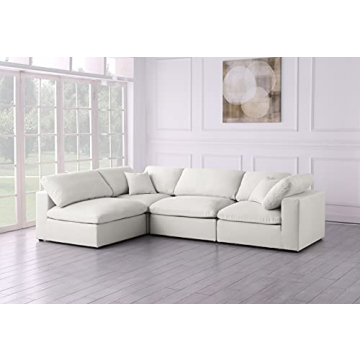 Meridian Velvet Modular Sectional for Ultimate Comfort