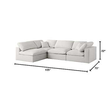 Meridian Velvet Modular Sectional for Ultimate Comfort