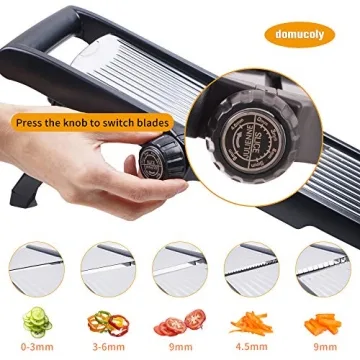 Adjustable Mandoline Slicer for Versatile Kitchen Prep