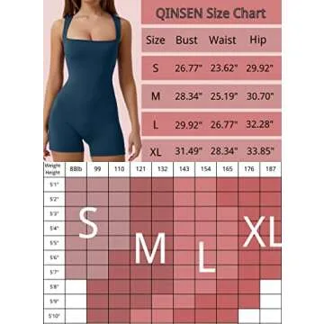 QINSEN Women's Navy Outfit Square Neck Sleeveless Bodysuit Short Jumpsuit Outfit for Summer S