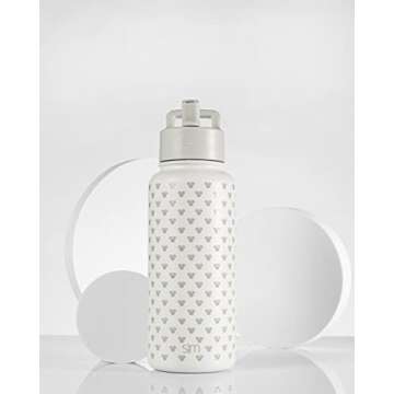 Simple Modern Disney Minnie Mouse Character Water Bottle with Straw Lid Vacuum Insulated Stainless S...