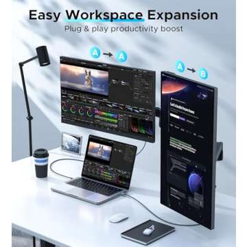 WARRKY USB C to HDMI Cable 4K 60Hz[Anti-Interference Gold-Plated Plugs] Aluminum Type-C to HDMI 2.0 Cord, Thunderbolt 3/4/5 Compatible for iPhone 15/16 Series, MacBook, iMac, iPad Pro, Galaxy, Surface