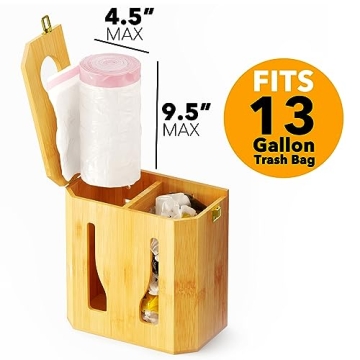 Stylish SpaceAid Grocery Bag Holder for Kitchen Organization