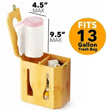 Stylish SpaceAid Grocery Bag Holder for Kitchen Organization