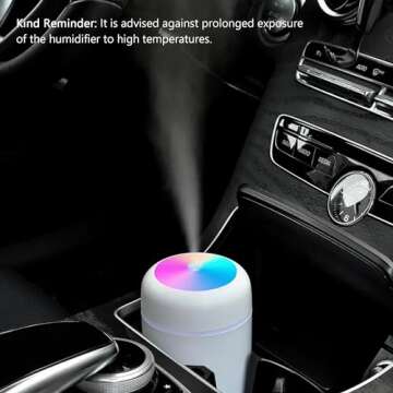 Portable Mini Humidifier - USB Powered, Colorful Mist Anywhere