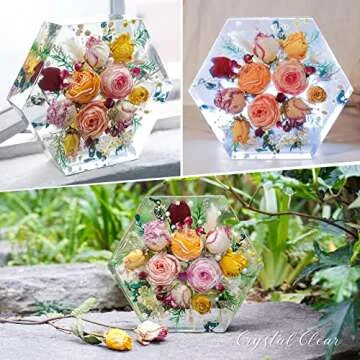 LET'S RESIN Large Silicone Molds for Resin, Hexagon 7'' x 2'', Deep Epoxy Molds for Flowers Preservation,Resin Art, Casting Resin,Resin Epoxy,DIY Wedding,Christmas Gift