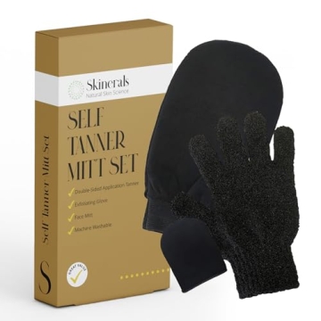 Skinerals Self Tanner Mitt Set - Ultra Soft 3 Piece Tanning Applicators
