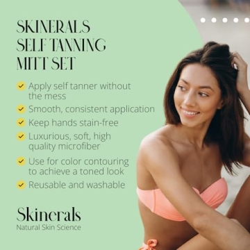 Skinerals Self Tanner Mitt Set for Even Application