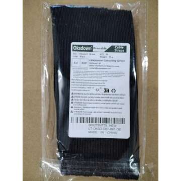 Oksdown Adjustable Reusable Cable Tie Straps 50 Pack for Home & Office