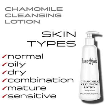 Face Wash Chamomile Cleansing Lotion Facial Cleanser Anti-Aging Fine Lines Skin Tone For Sensitive Skin Anti-Aging Calms Irritated Skin Reduce Redness Hydrates Softens Soothes Men & Women