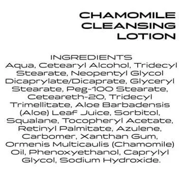 Face Wash Chamomile Cleansing Lotion Facial Cleanser Anti-Aging Fine Lines Skin Tone For Sensitive Skin Anti-Aging Calms Irritated Skin Reduce Redness Hydrates Softens Soothes Men & Women