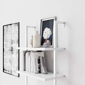 Nathan James Theo 5-Shelf Modern Bookcase White