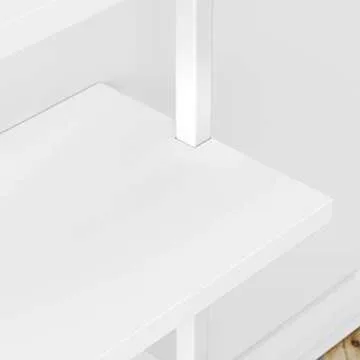 Nathan James Theo 5-Shelf Modern Bookcase White