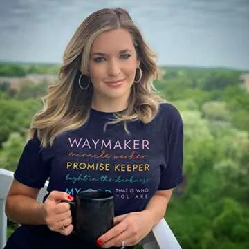 Waymaker Women’s Inspirational Faith Shirt for Daily Wear