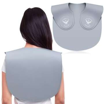 Noverlife Large Hair Dye Collar, Waterproof Weighted Front Hair Collar Barber Hair Dye Collar, Silic...