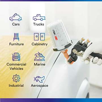 3M PPS 2.0 Spray Gun Cups for Easy Painting
