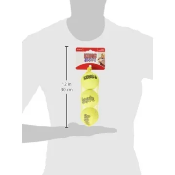 KONG Medium SqueakAir Tennis Balls for Dogs - 6 Pack