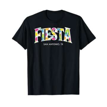 Celebrate Fiesta in San Antonio Texas TShirt - Vibrant & Colorful