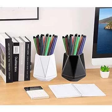 Stylish Flytreal Ceramic Pen Holder for Office & Home