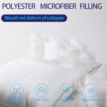 Adjustable King Size Pillows Set of 2 for Comfort