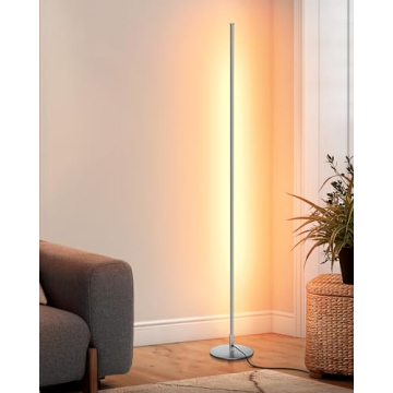DEWENWILS LED Corner Floor Lamp: Minimalist Dimmable Mood Light for Cozy Ambiance