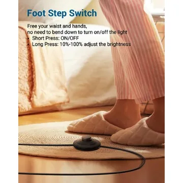 DEWENWILS LED Corner Floor Lamp with Adjustable Brightness