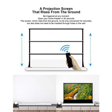 VIVIDSTORM Pearlescent Cinema White Plus Screen - 100 Inch