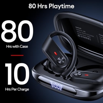 TAGRY X88 Bluetooth Earbuds 80Hrs Playtime IPX7 Waterproof