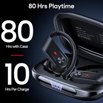 TAGRY X88 Bluetooth Earbuds 80Hrs Playtime IPX7 Waterproof