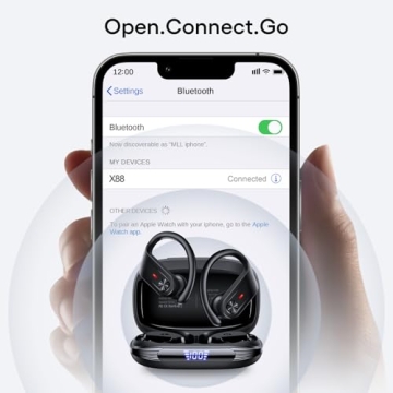 TAGRY X88 Bluetooth Earbuds 80Hrs Playtime IPX7 Waterproof