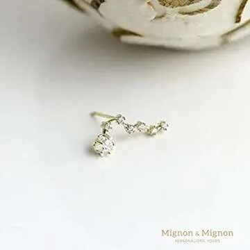 Zodiac-Inspired Constellation Ear Crawler Earrings for Her