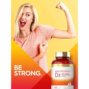 Carlyle Vitamin D 10000 IU Softgels 400 Count - Max Potency