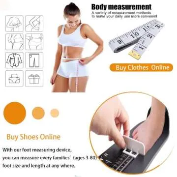 COMMON'H Shoe Sizer Foot Measurement Device Shoe Feet Measuring Ruler Sizer Buy Kids Shoes Online