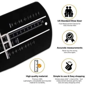 COMMON'H Shoe Sizer Foot Measurement Device Shoe Feet Measuring Ruler Sizer Buy Kids Shoes Online