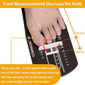 COMMON'H Shoe Sizer Foot Measurement Device Shoe Feet Measuring Ruler Sizer Buy Kids Shoes Online