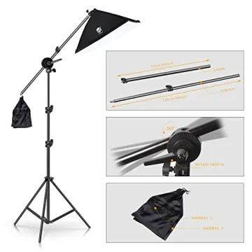 Professional Photography Softbox Lighting Kit Setup