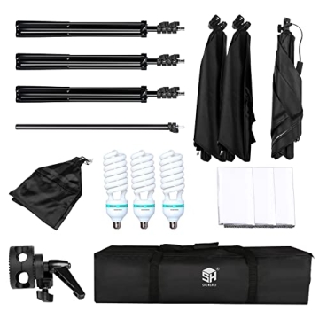 Professional Photography Softbox Lighting Kit Setup