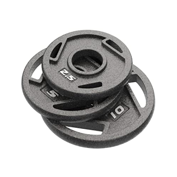 BOLUXGrip Plate for Barbell, 5LB Olympic Grip Plate Sets for Strength and Conditioning Workouts and ...