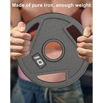 BOLUX 5LB Olympic Grip Plates – Perfect for Weightlifting