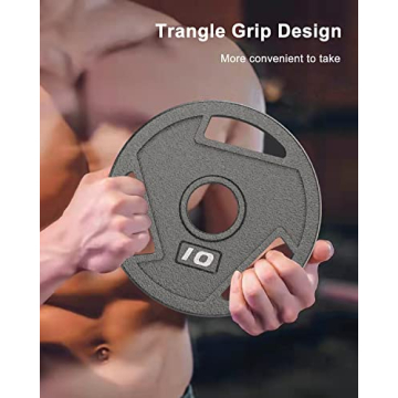 BOLUX 5LB Olympic Grip Plates – Perfect for Weightlifting