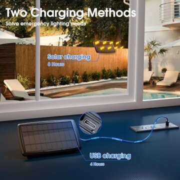KYY 54FT(48+6) Solar String Lights Outdoor with USB Port Remote Control, LED Waterproof Solar Powered Patio Lights with Vintage Edison Bulbs, Heavy-Duty and UL Listed Porch Market Lights