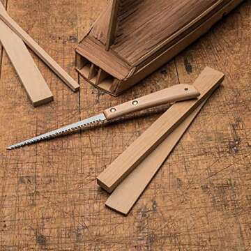 Kings County Tools Japanese Steel Woodworking 3-Saw Set | 9-1/2" Ryoba, 6" Flush Cutting, 7" Detail ...